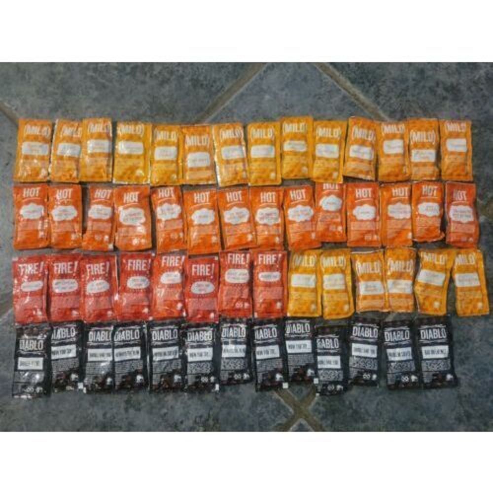 Taco Bell Sauce Packets 55 Packs Marry Me & Assorted saying Mild Hot Fire Diablo